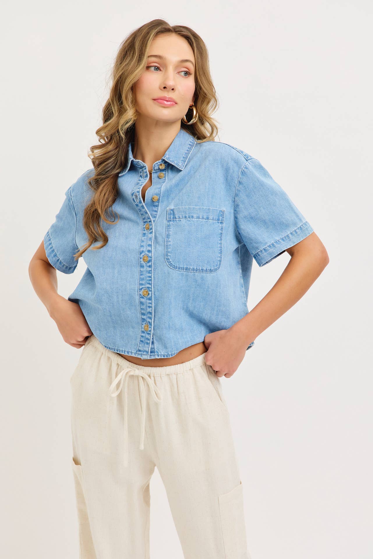 Willow Denim Top
