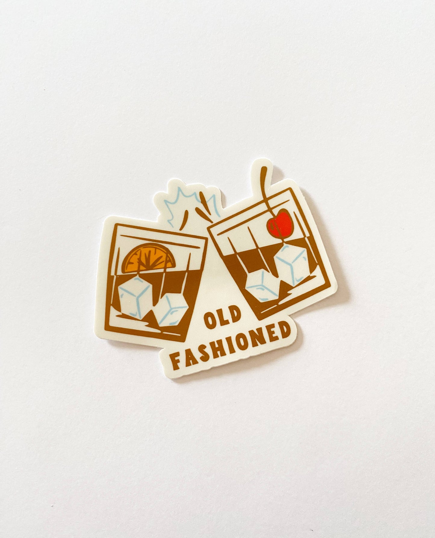 Old Fashioned Cheers Vinyl Sticker