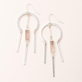 Dream Stone Earring - Rose Quartz