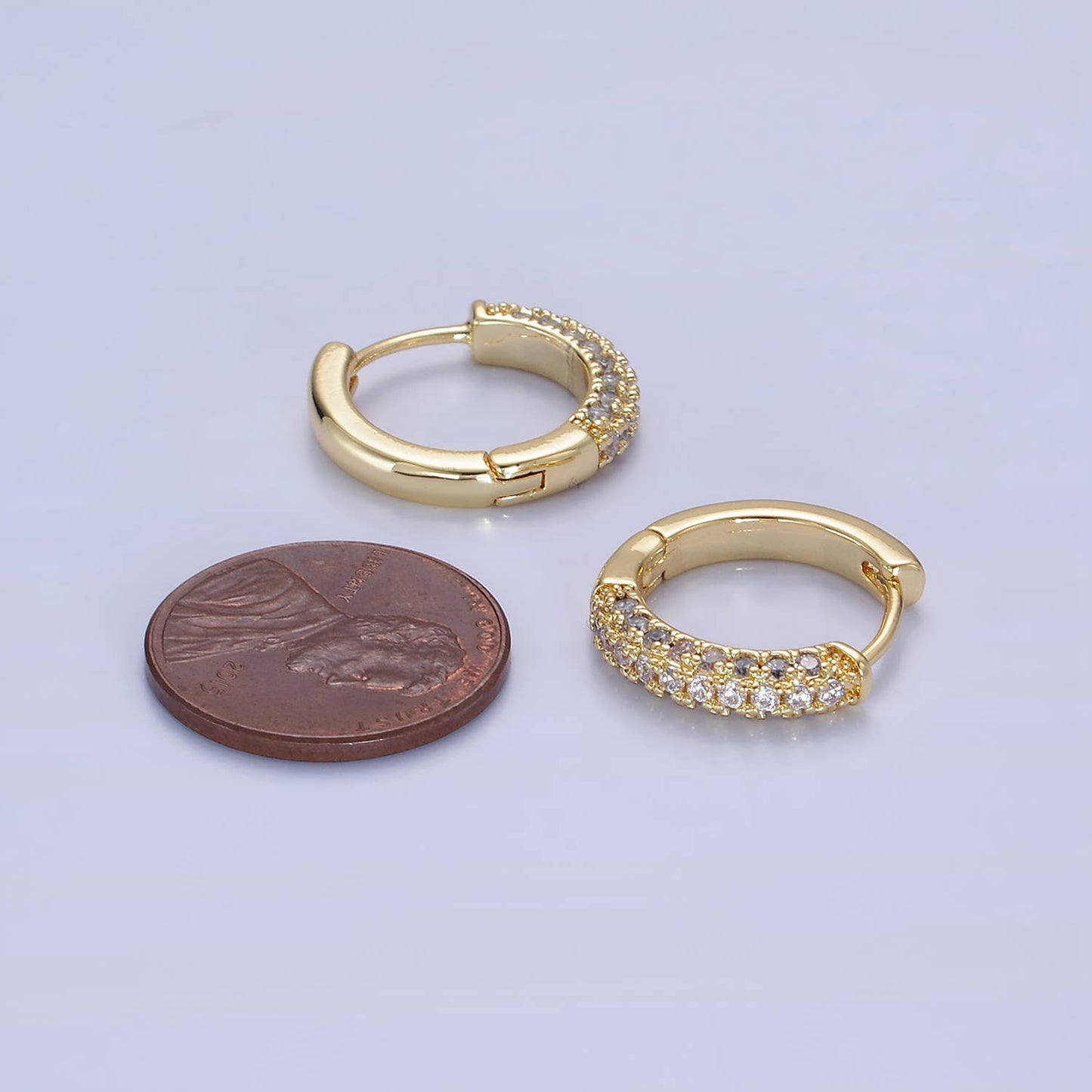 Micro Paved CZ Earrings 16mm
