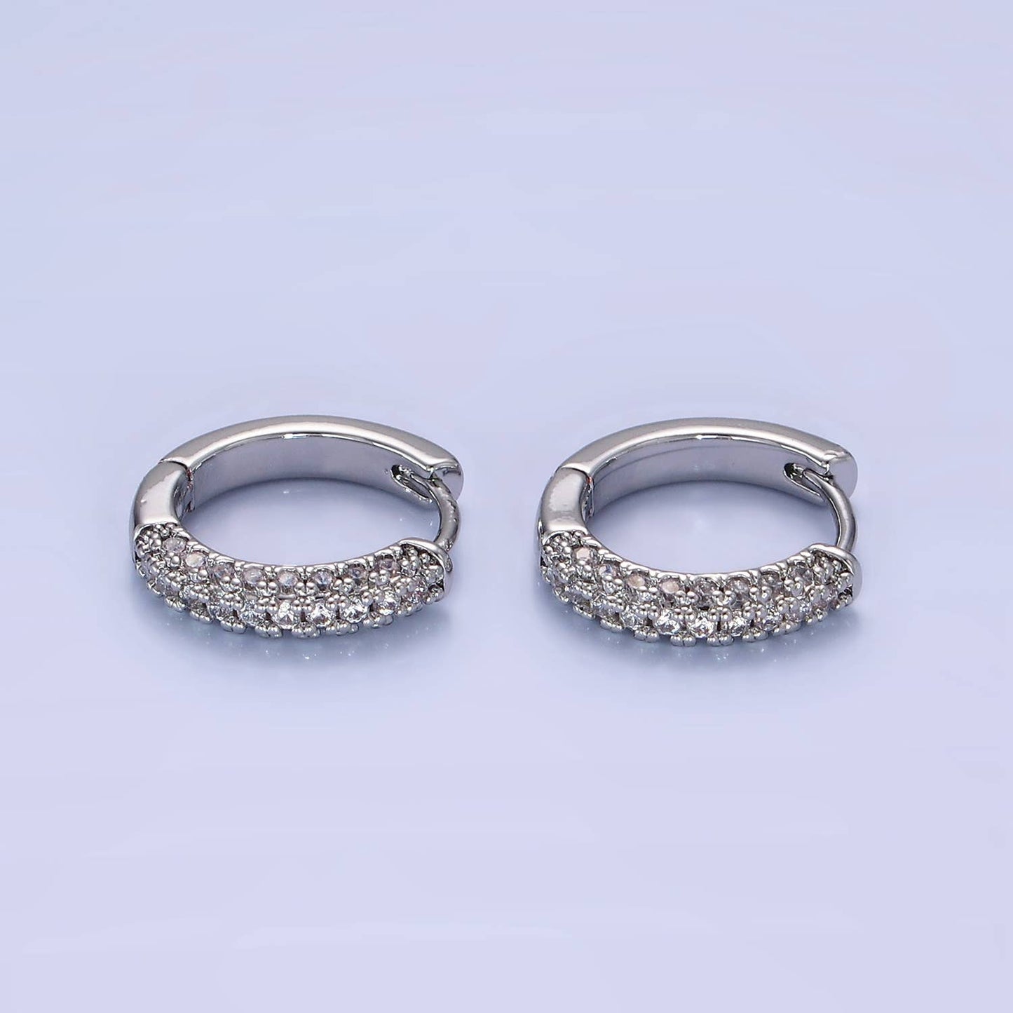 Micro Paved CZ Earrings 16mm
