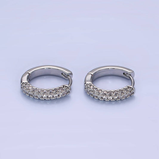 Micro Paved CZ Earrings 16mm