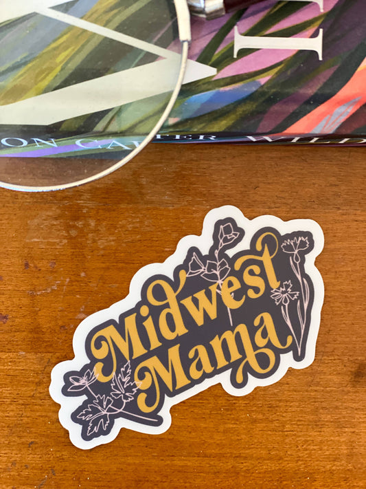 Midwest Mama Floral Vinyl Sticker
