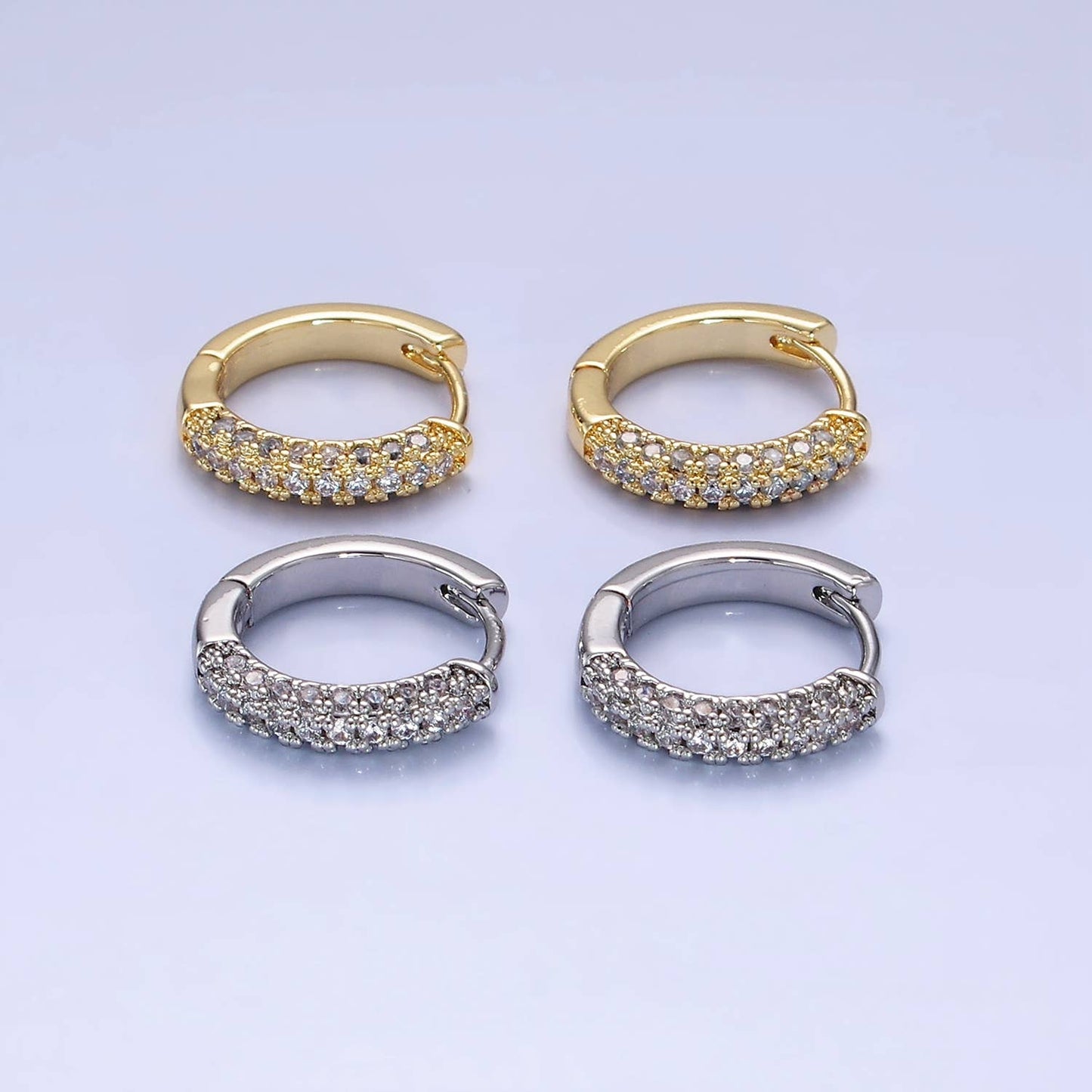 Micro Paved CZ Earrings 16mm