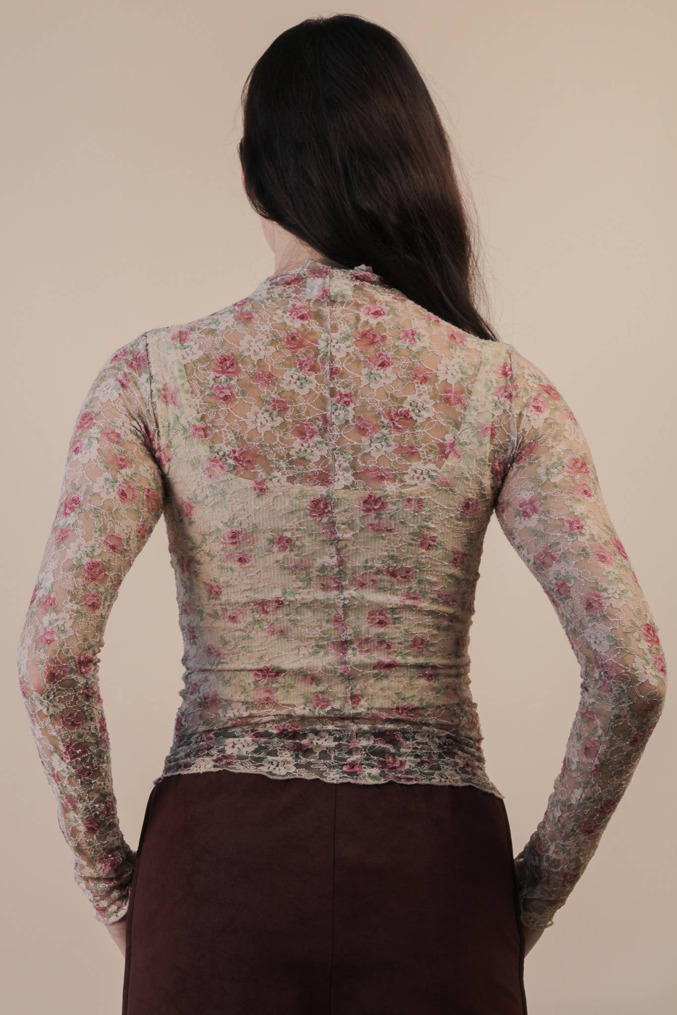 Soft Bloom Sheer Top