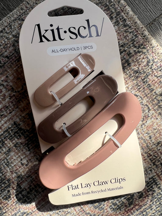 Flat Lay Claw Clip - Terracotta