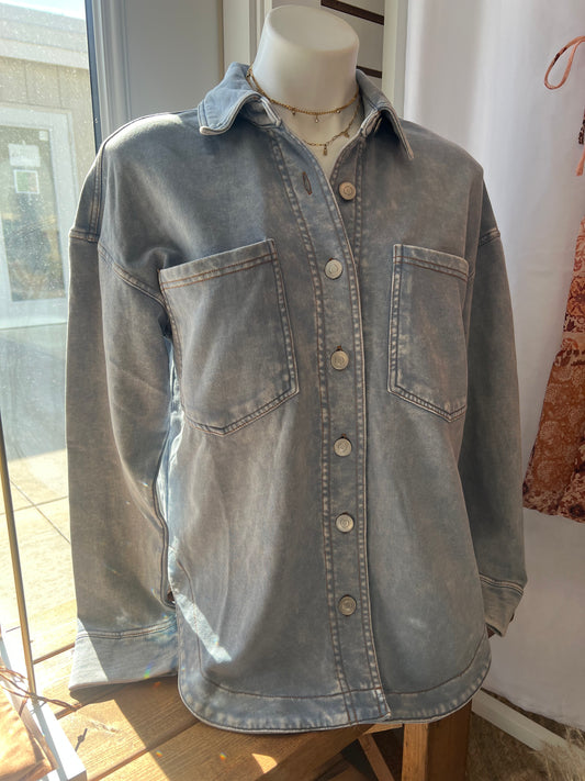 The Driftwood Knit Shacket