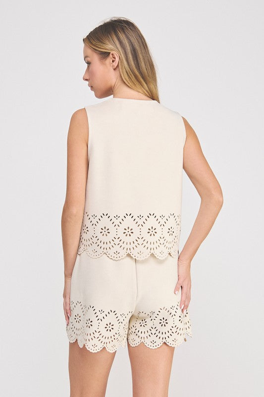 The Dakota Suede Lace-Up Vest