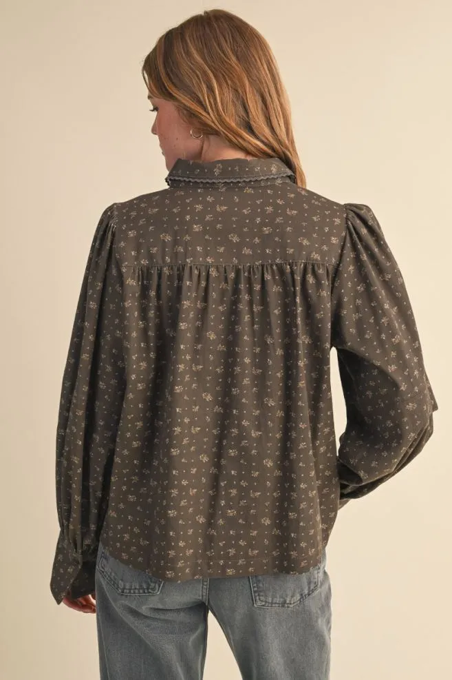 Cocoa Bloom Top