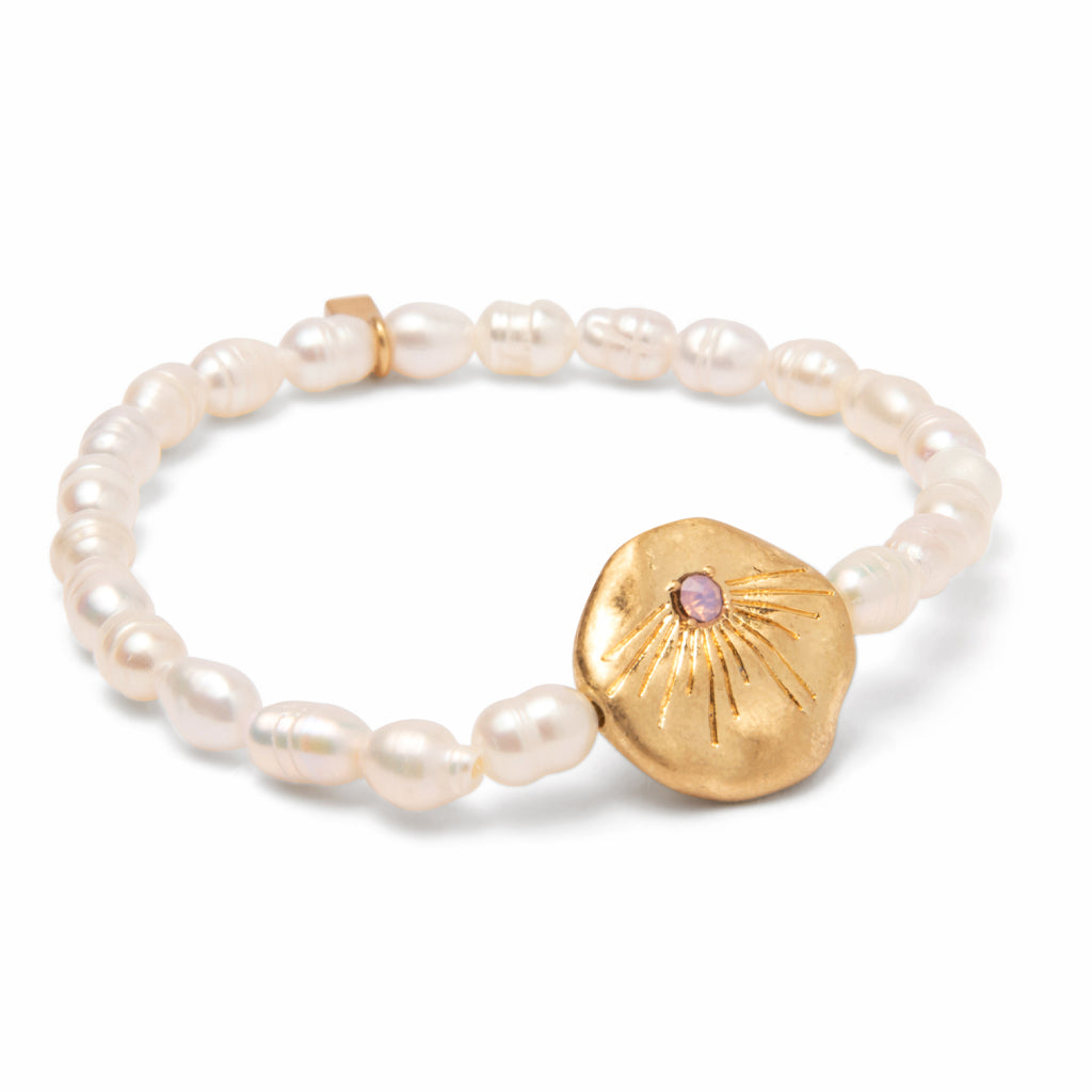 Pearl Affirmation Bracelet-Love