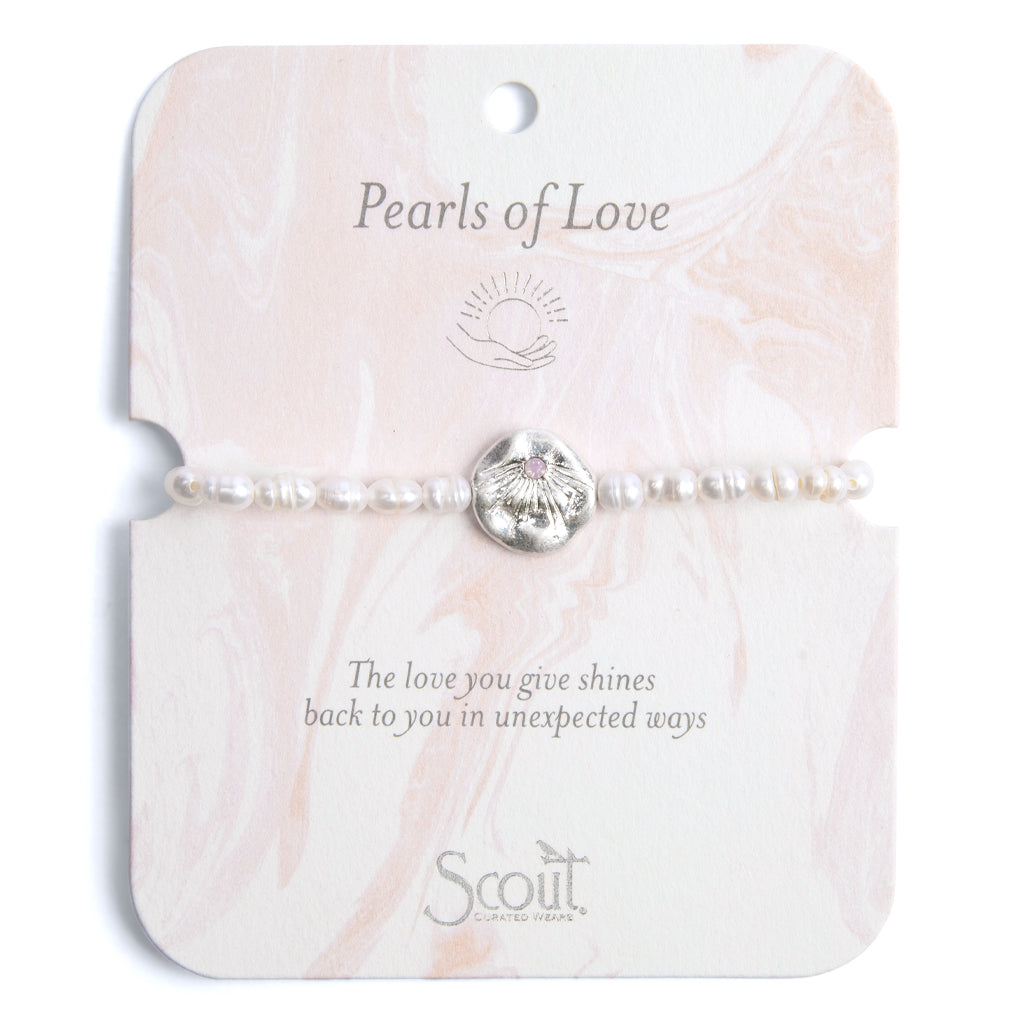 Pearl Affirmation Bracelet-Love