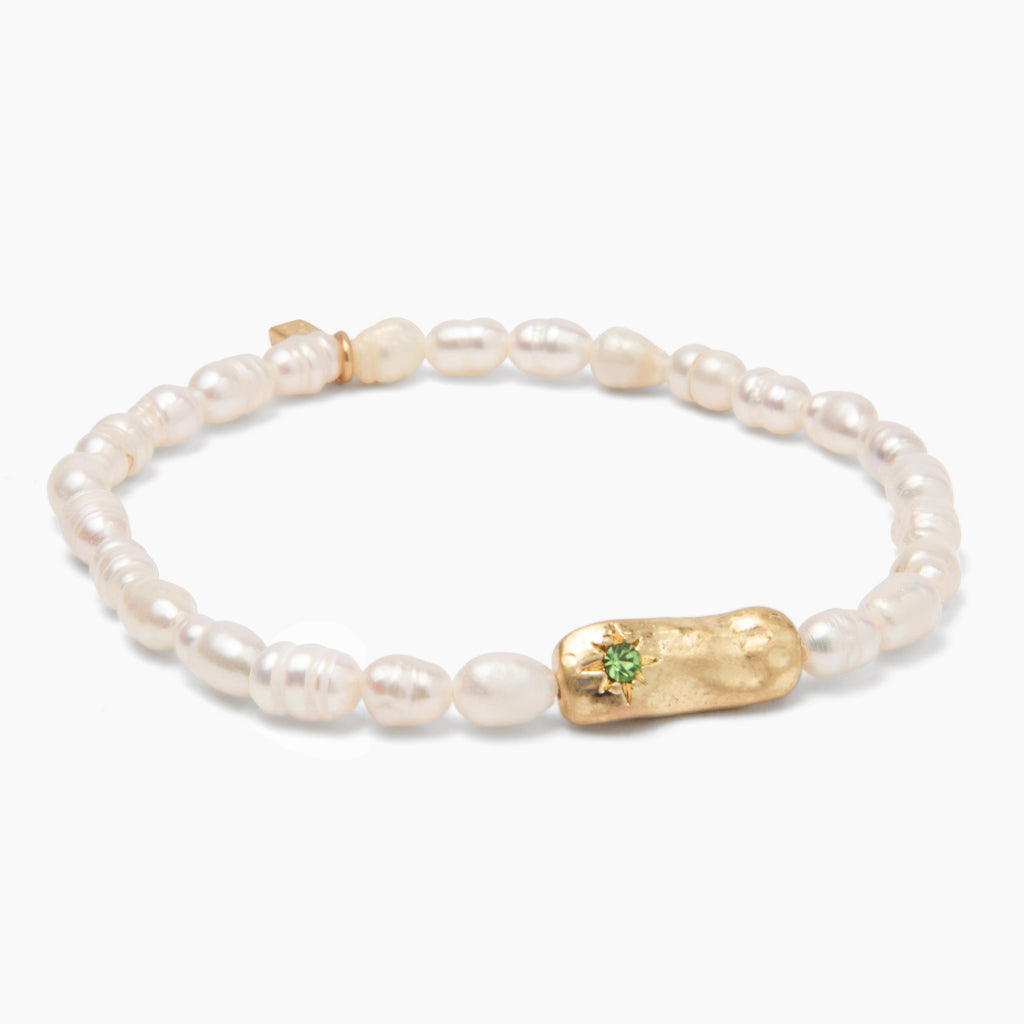 Pearl Affirmation Bracelet-Luck