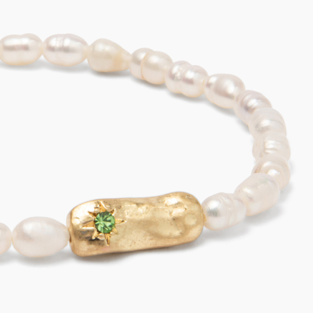 Pearl Affirmation Bracelet-Luck