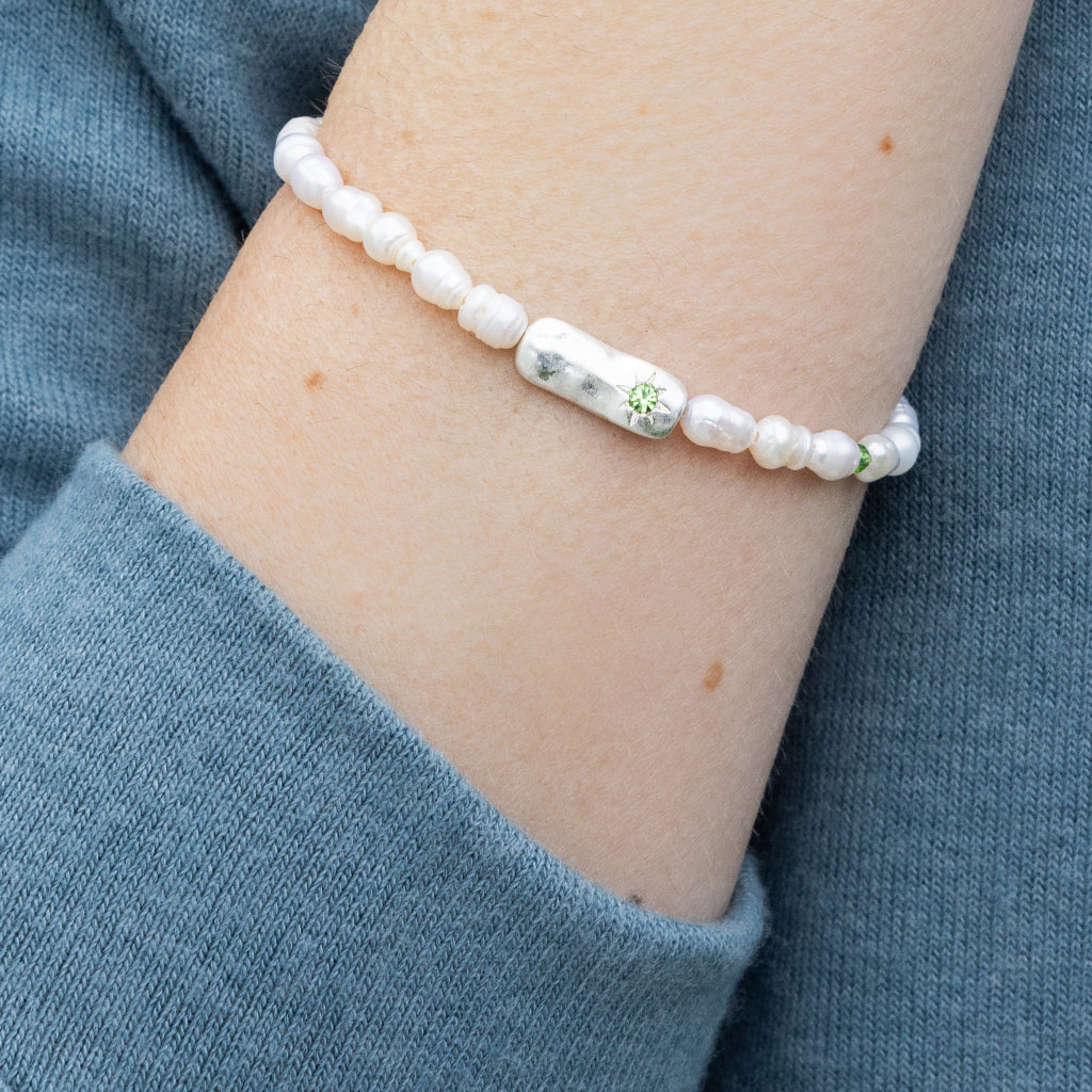 Pearl Affirmation Bracelet-Luck