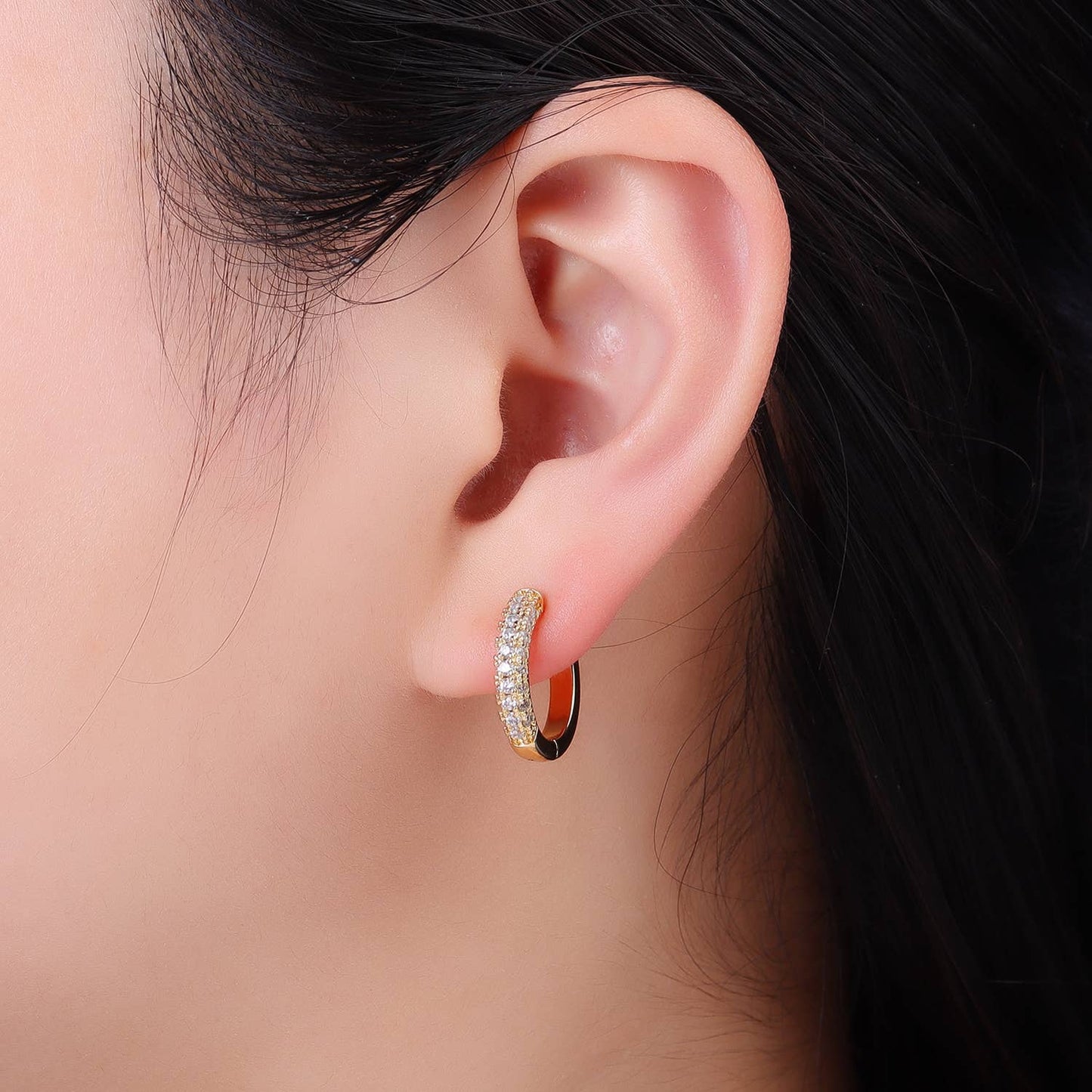 Micro Paved CZ Earrings 16mm