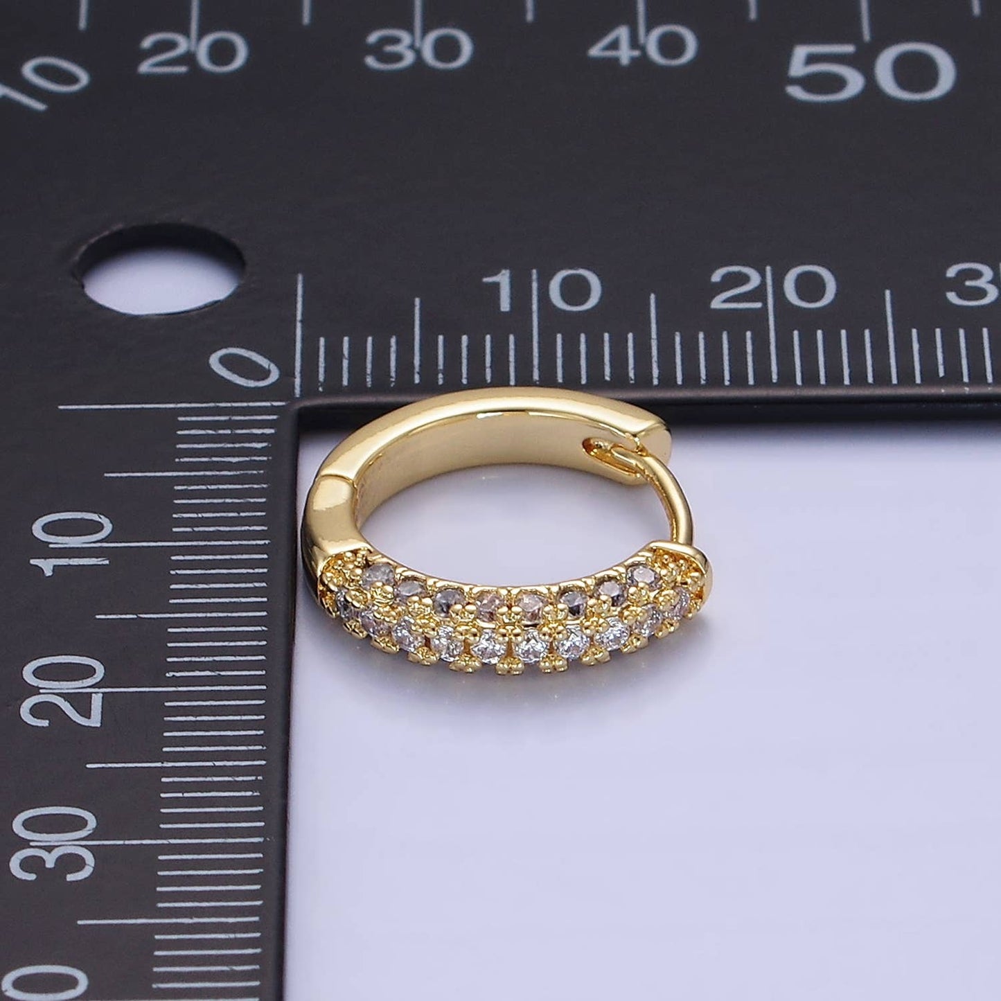 Micro Paved CZ Earrings 16mm