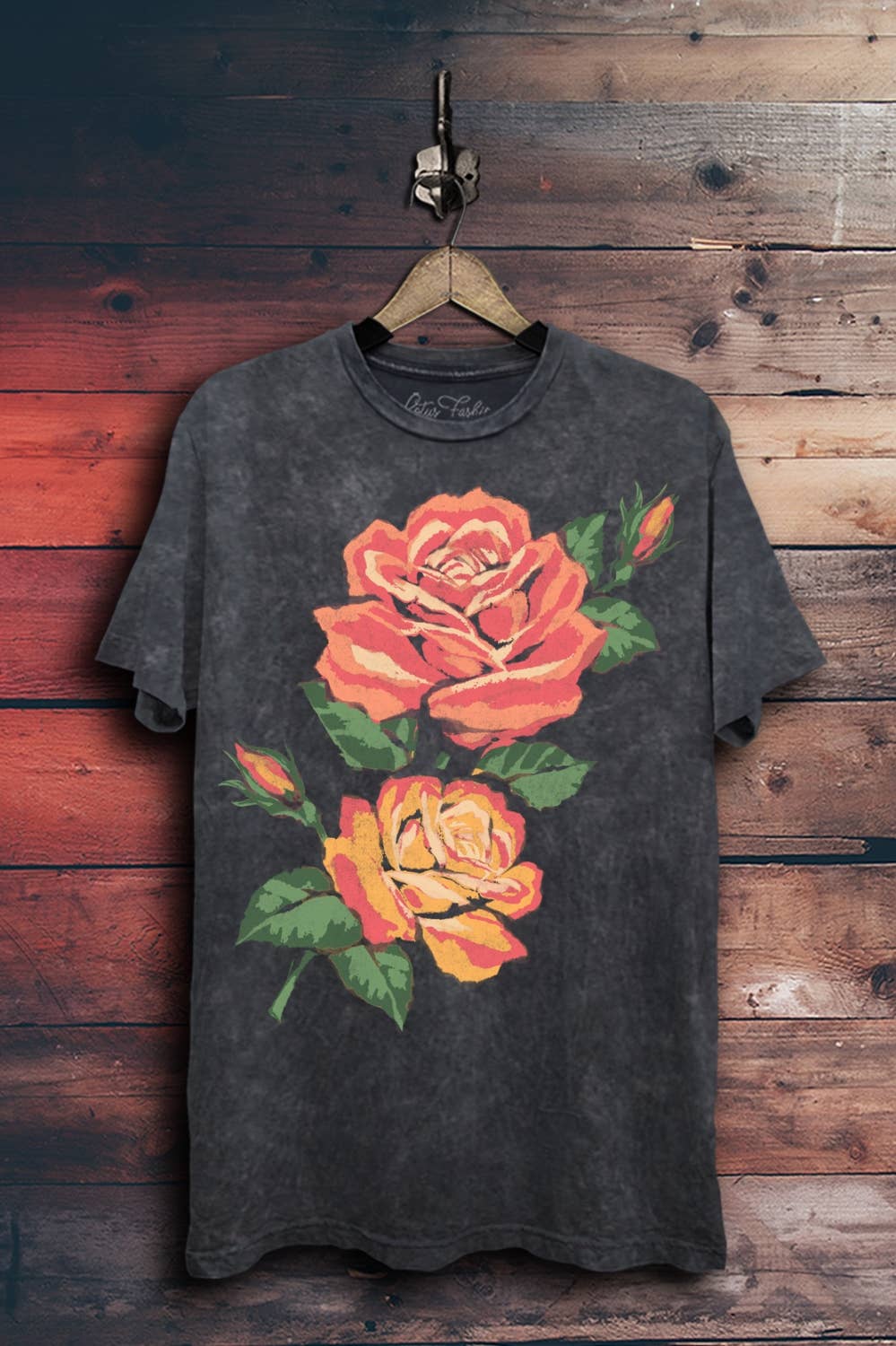 Painted Roses Boyfriend Tee