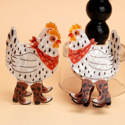 Boot Scootin' Chicken Clip