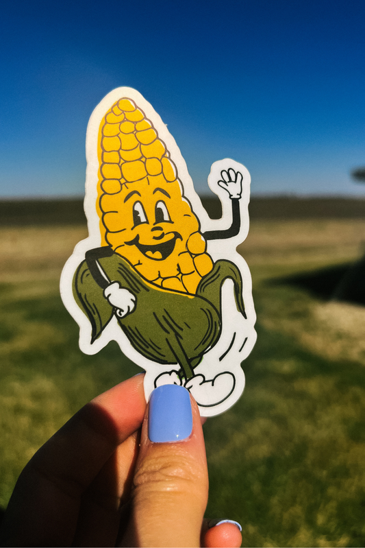 "Ahhh Shucks" Dancing Corn Decal