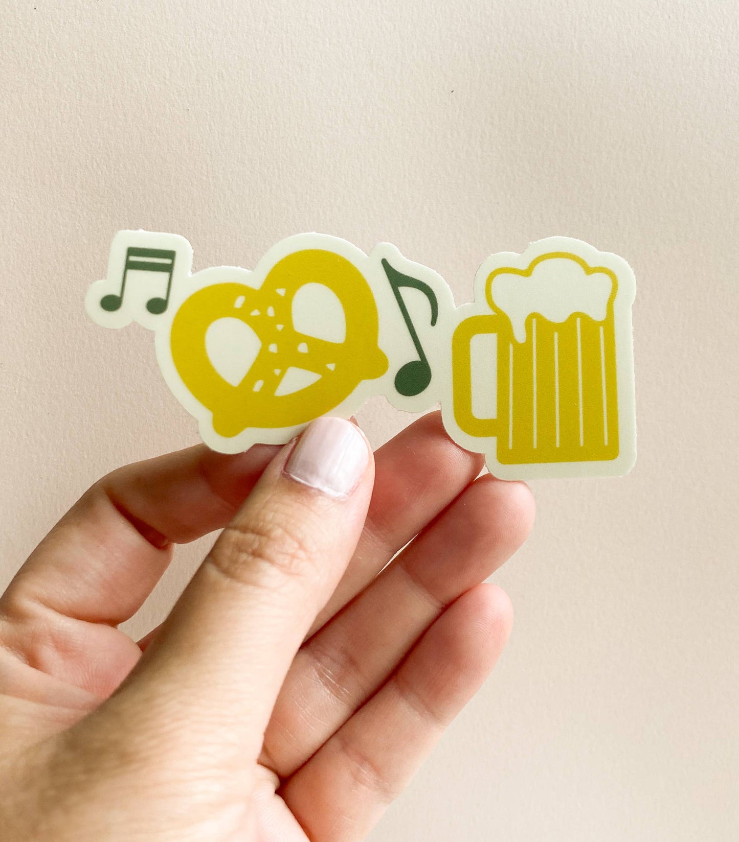 Midwest Party, Pretzel & Beer vinyl sticker 