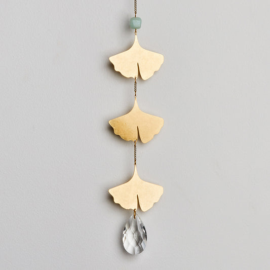 Suncatcher-Botanical Leaf/Amazonite