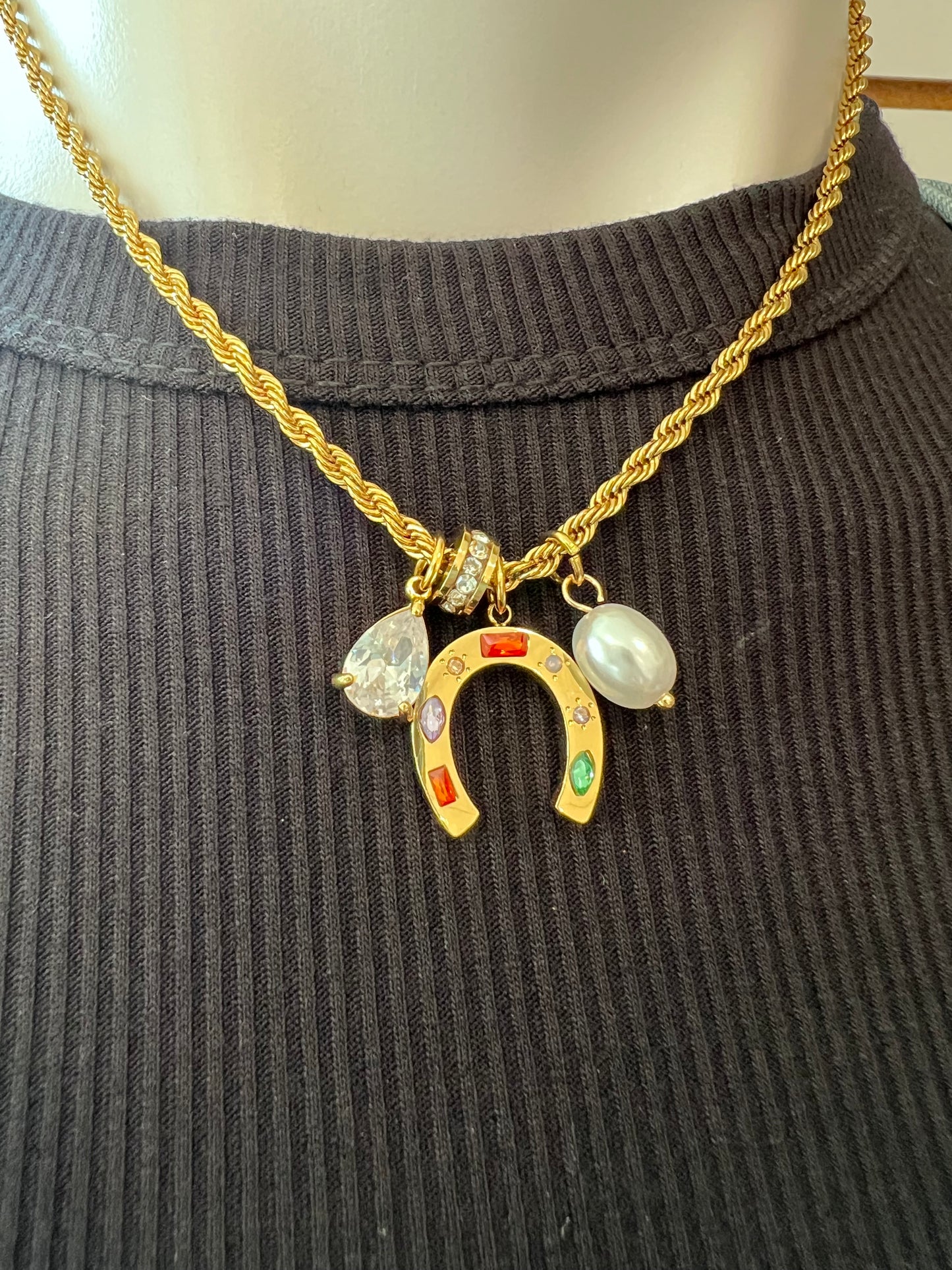 Horseshoe Charm Necklace