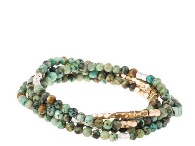 Stone Wrap Bracelet/Necklace