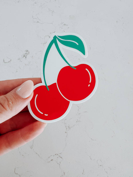 Cherries Vinyl Sticker
