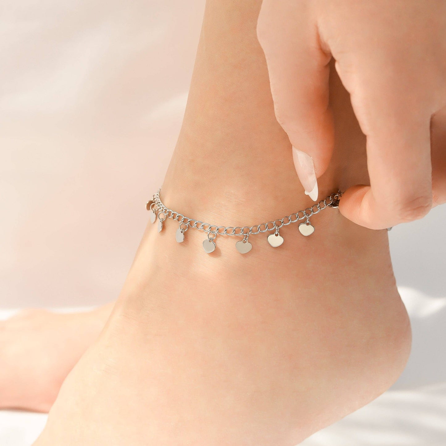 Heart Charms Anklet