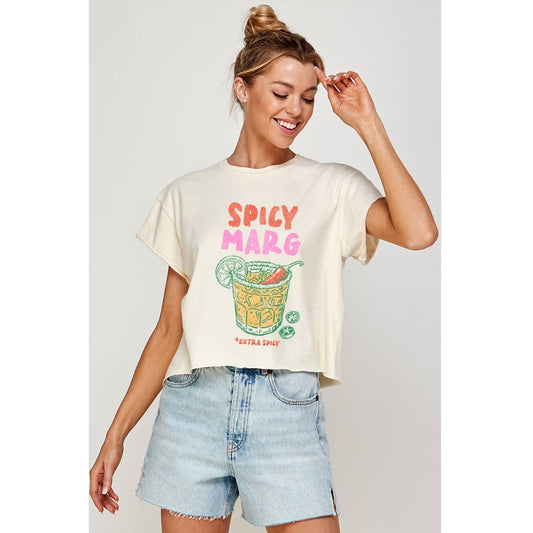 The Spicy Marg Crop Tee