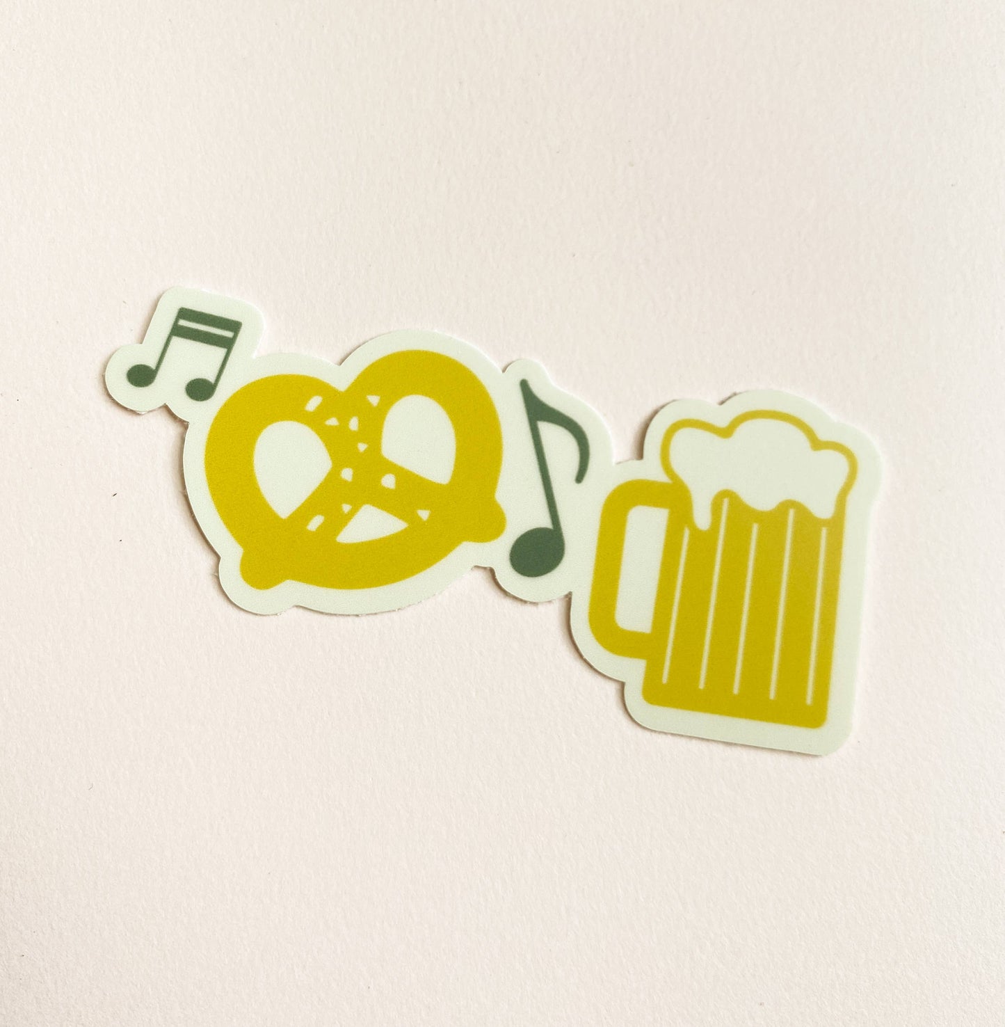 Midwest Party, Pretzel & Beer vinyl sticker 