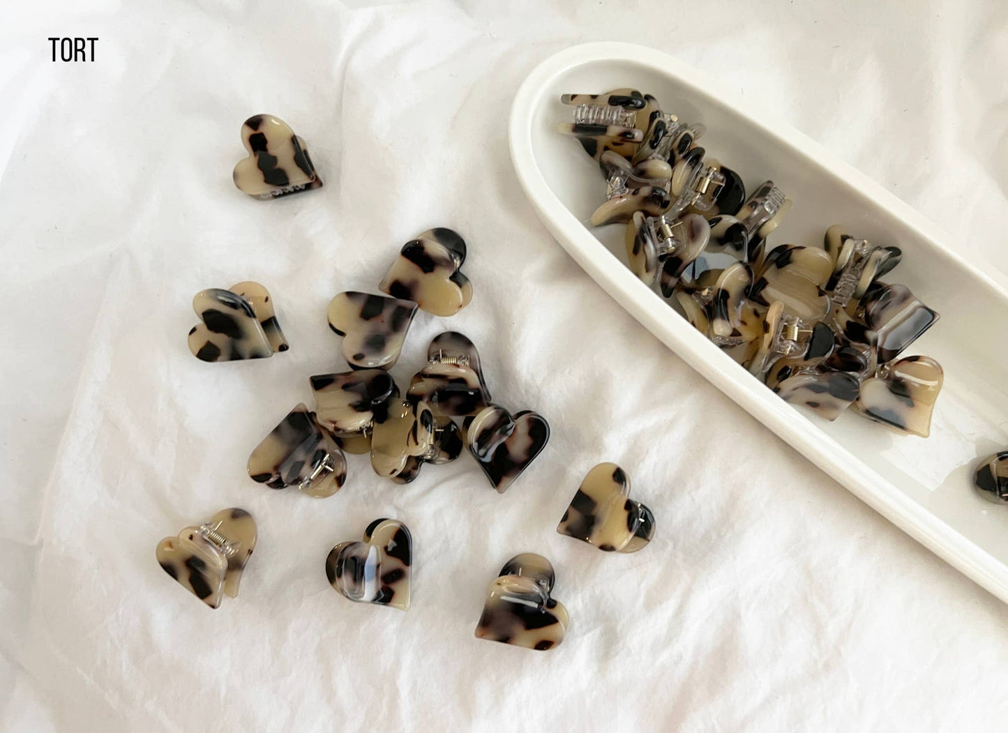 Heart Mini Clip: Tortoise