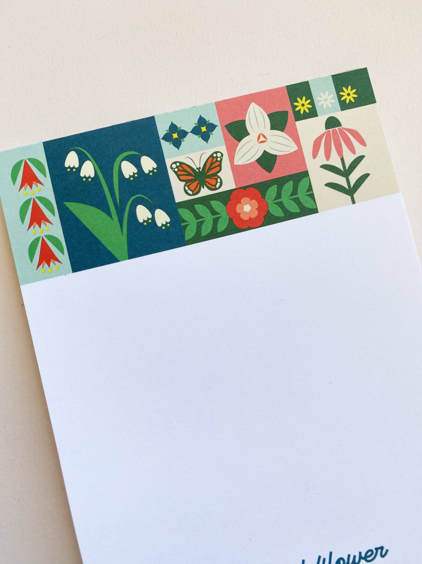 "Be A Wildflower" Notepad