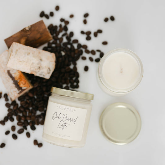 OAK BARREL LATTE |8 OZ CANDLES: 8 OUNCE
