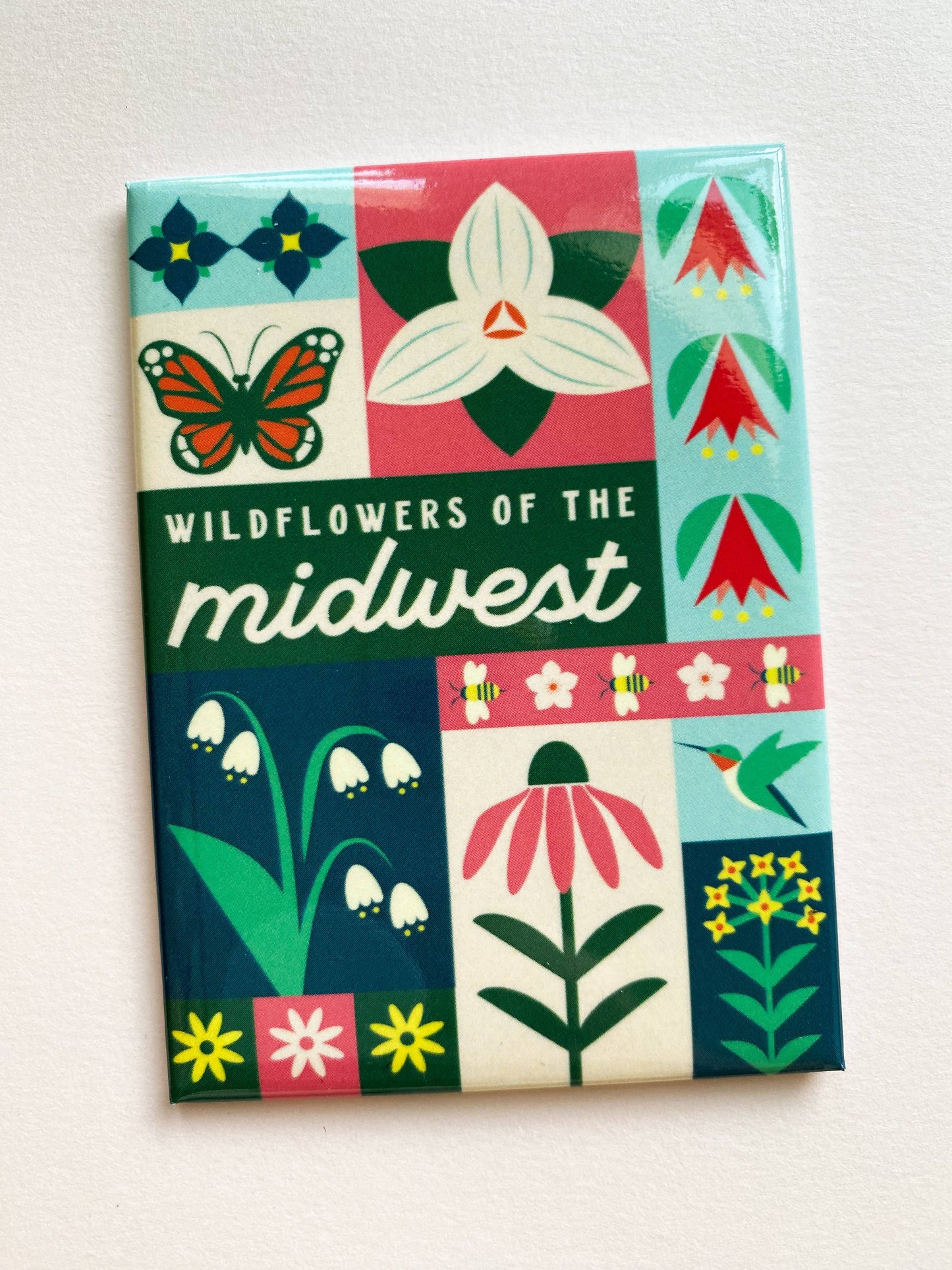 Midwest Wildflowers Souvenir Magnet