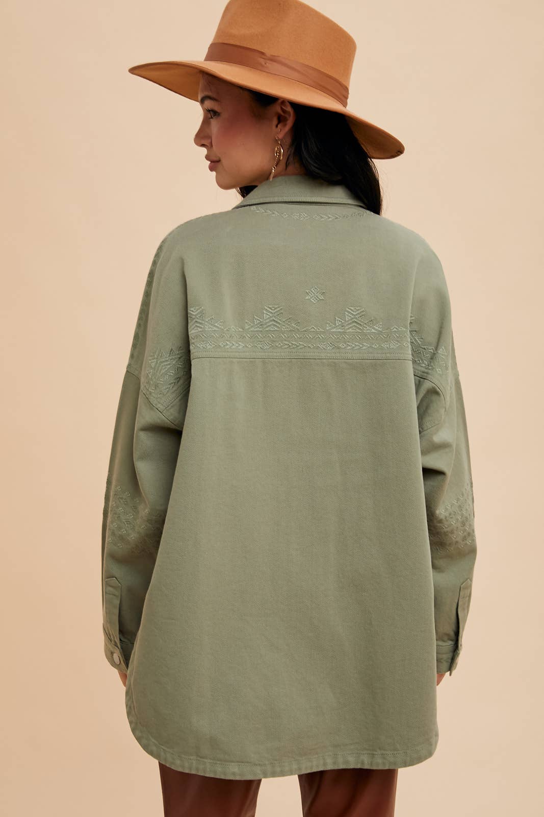 EMBROIDERED UTILITY SHACKET