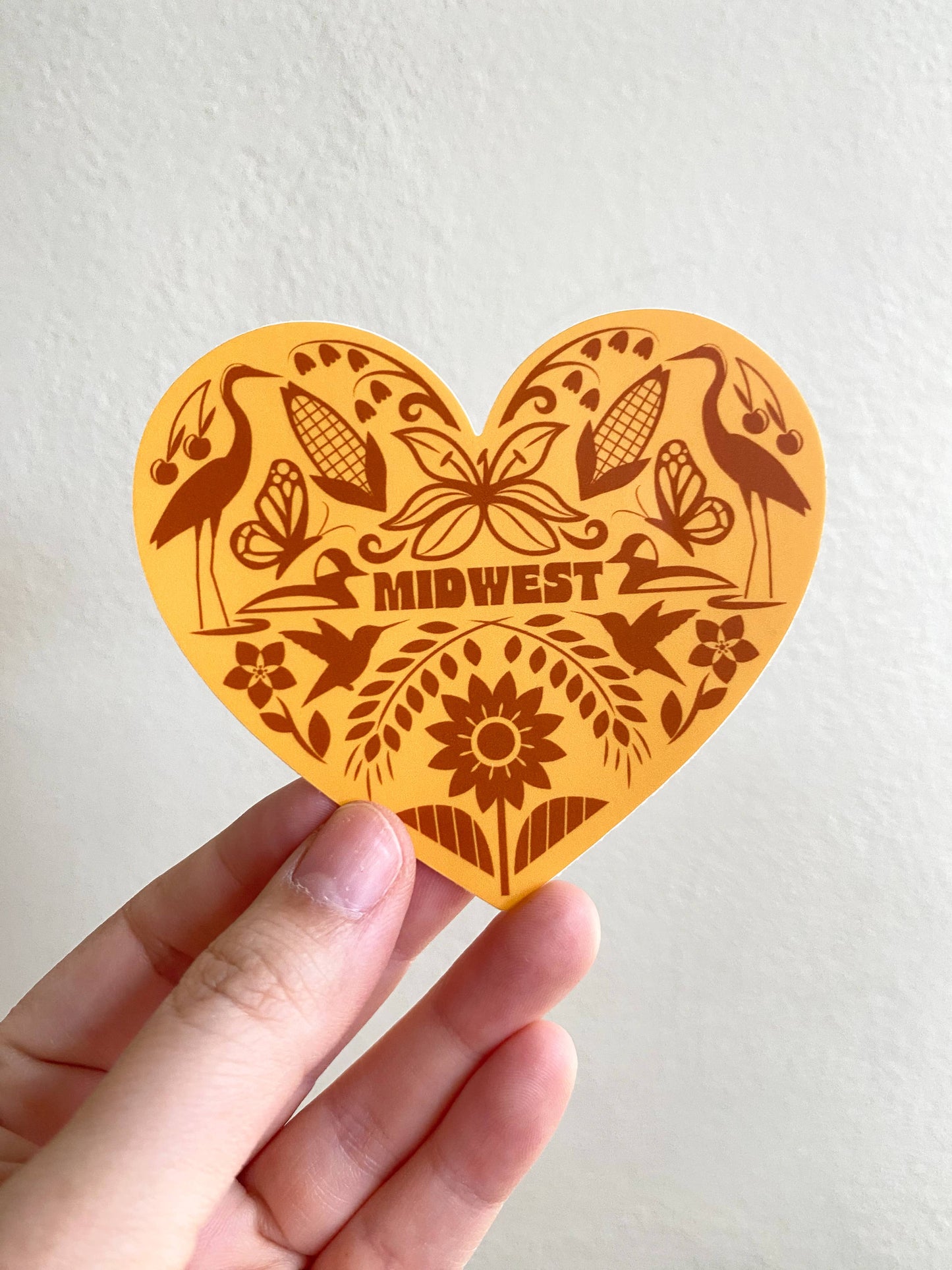 Midwest Flora & Fauna Vinyl Sticker 