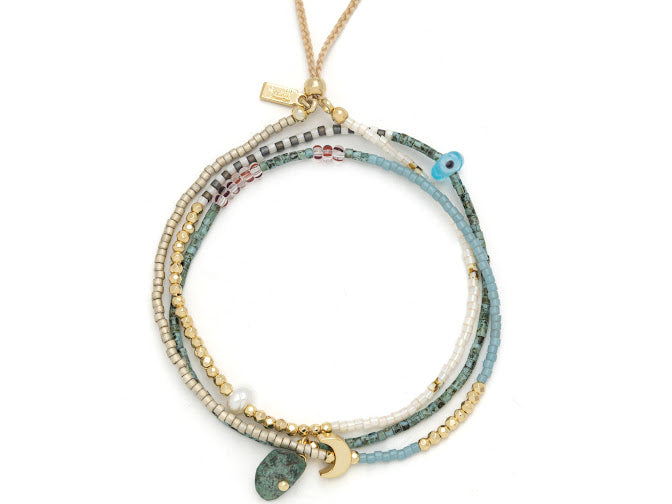 Mixed Media Wrap Bracelet/Necklace