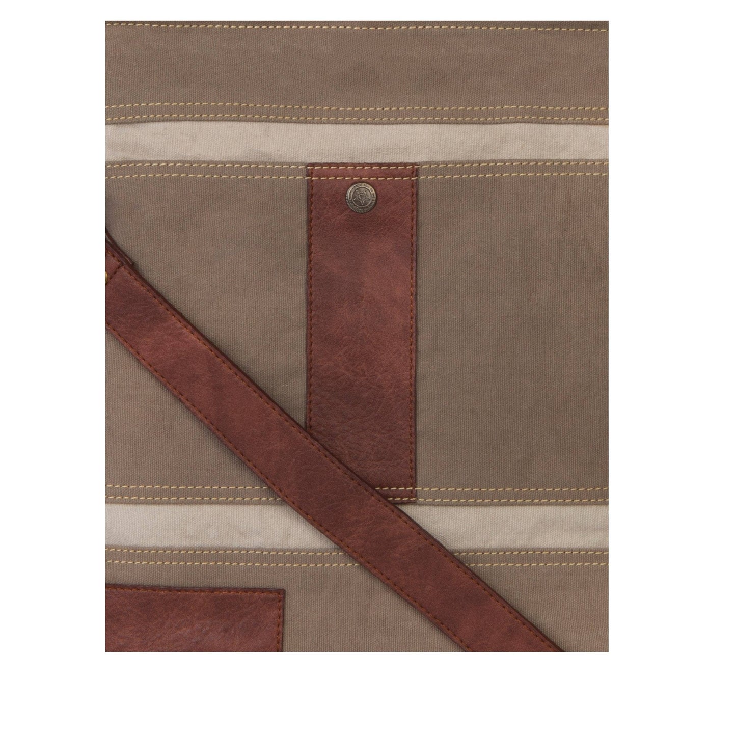 Cameron Up-Cycled Canvas Crossbody Bag - Oak