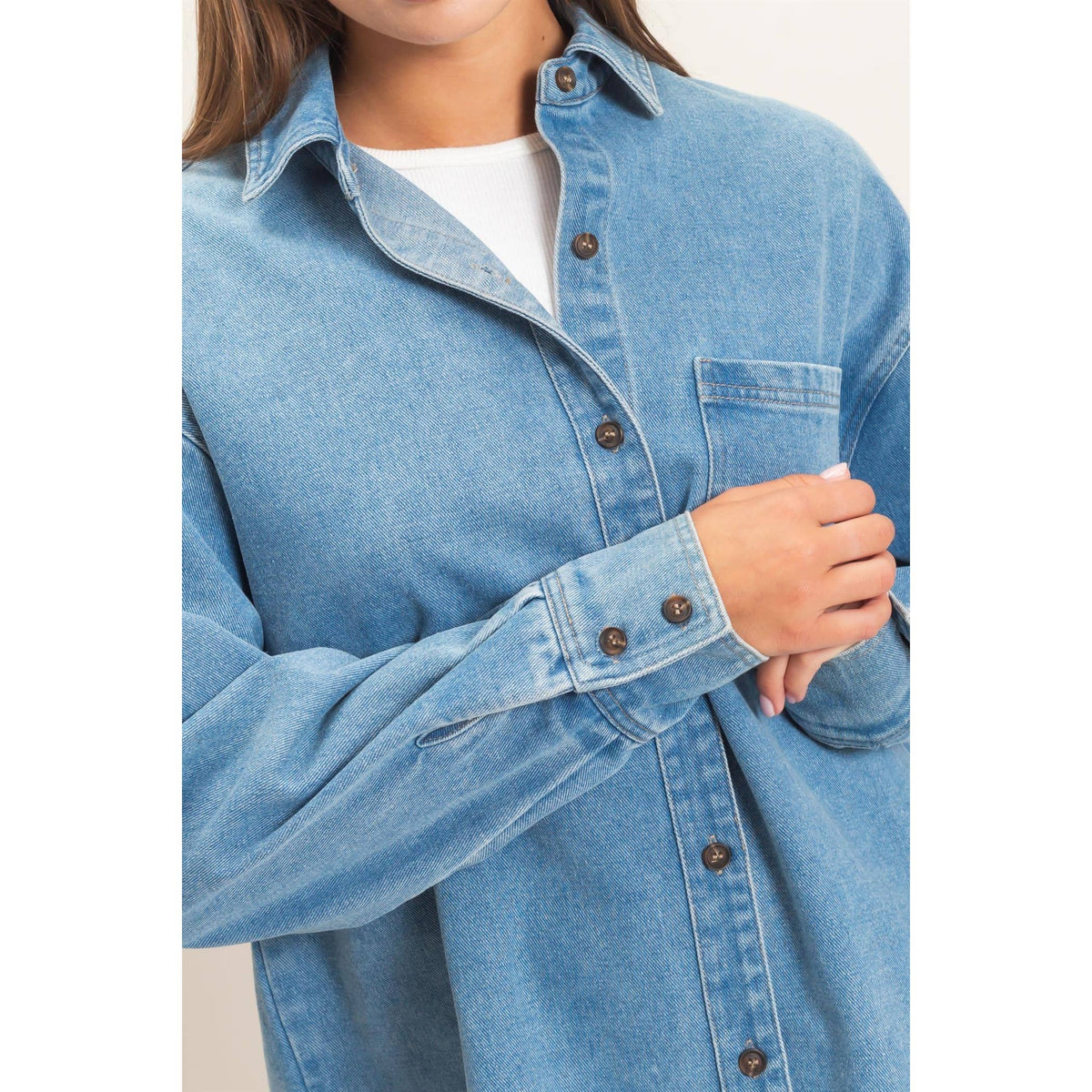 Wander Denim Button Up