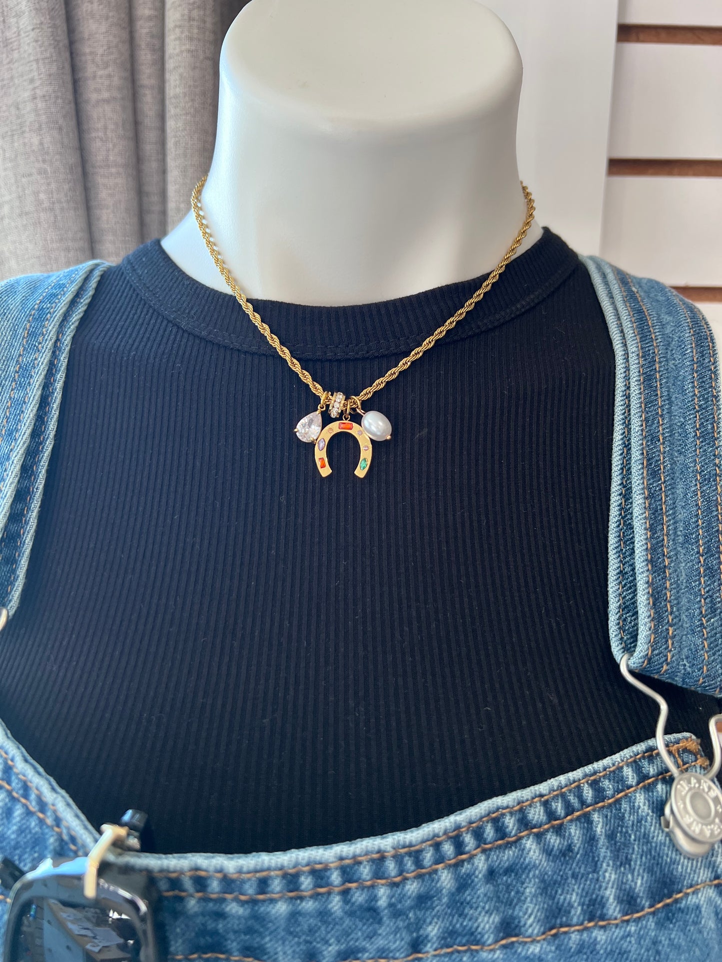 Horseshoe Charm Necklace