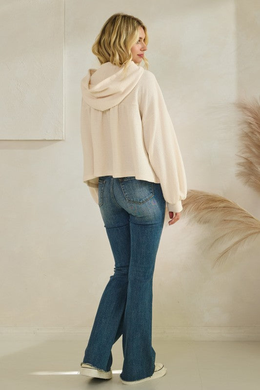 Flowy Cropped Hoodie