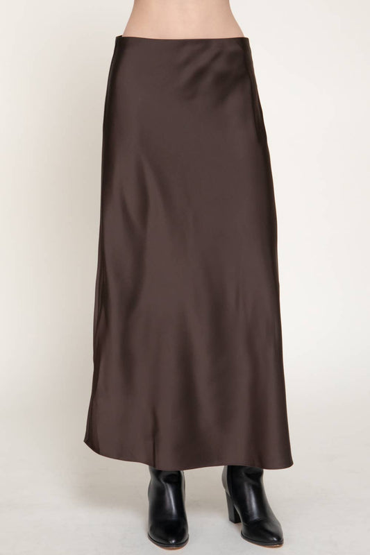 The Afterglow Satin Skirt