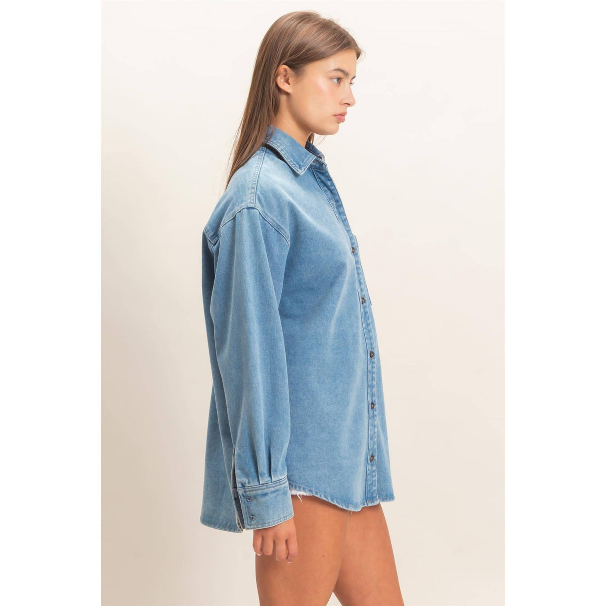 Wander Denim Button Up