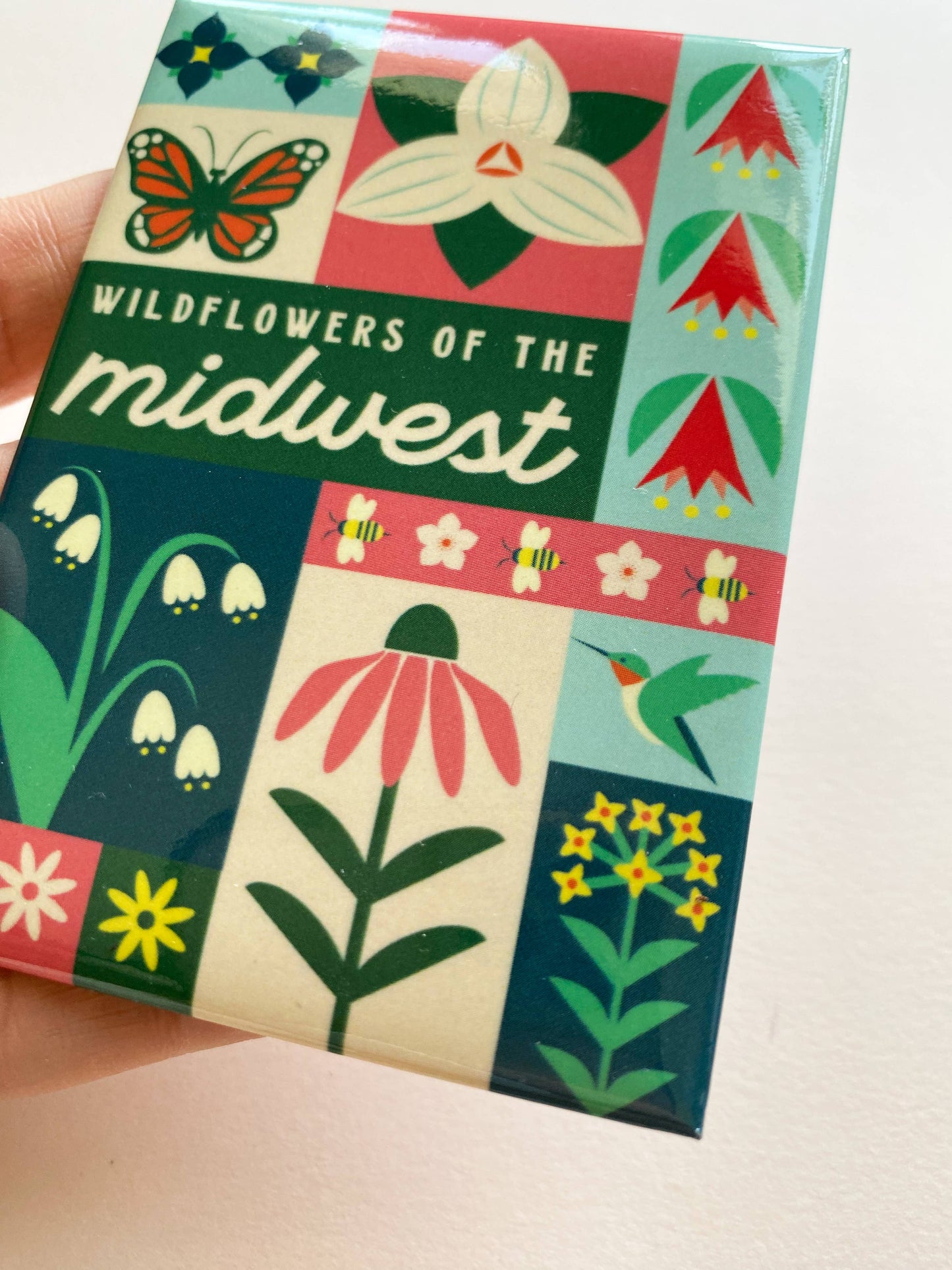 Midwest Wildflowers Souvenir Magnet