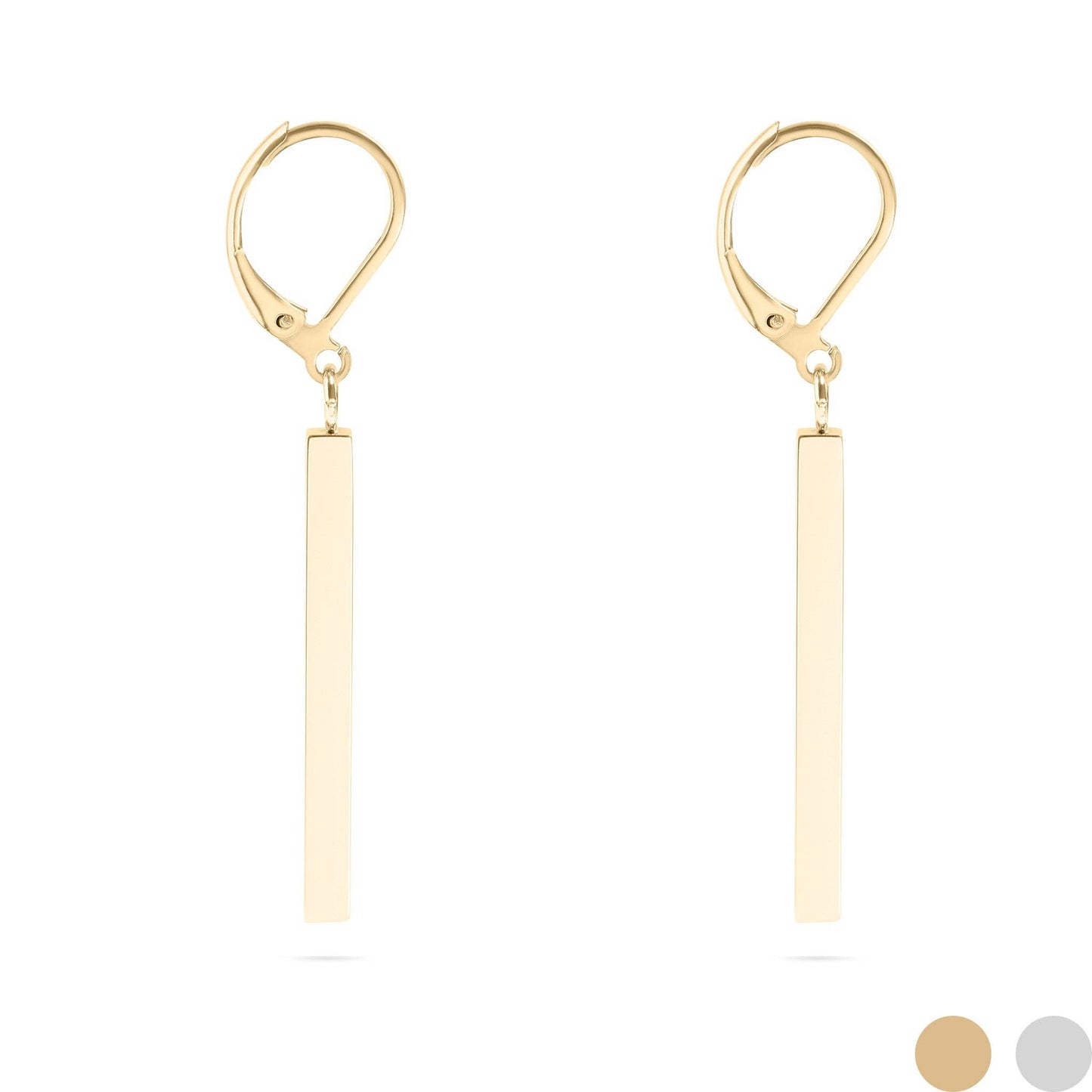 Vertical Drop Bar Earrings