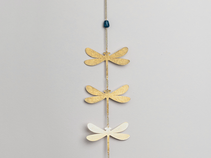 Suncatcher - Dragonfly/Blue Apatite