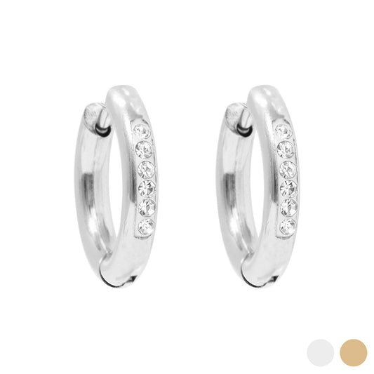 CZ Hoop Earring 15mm