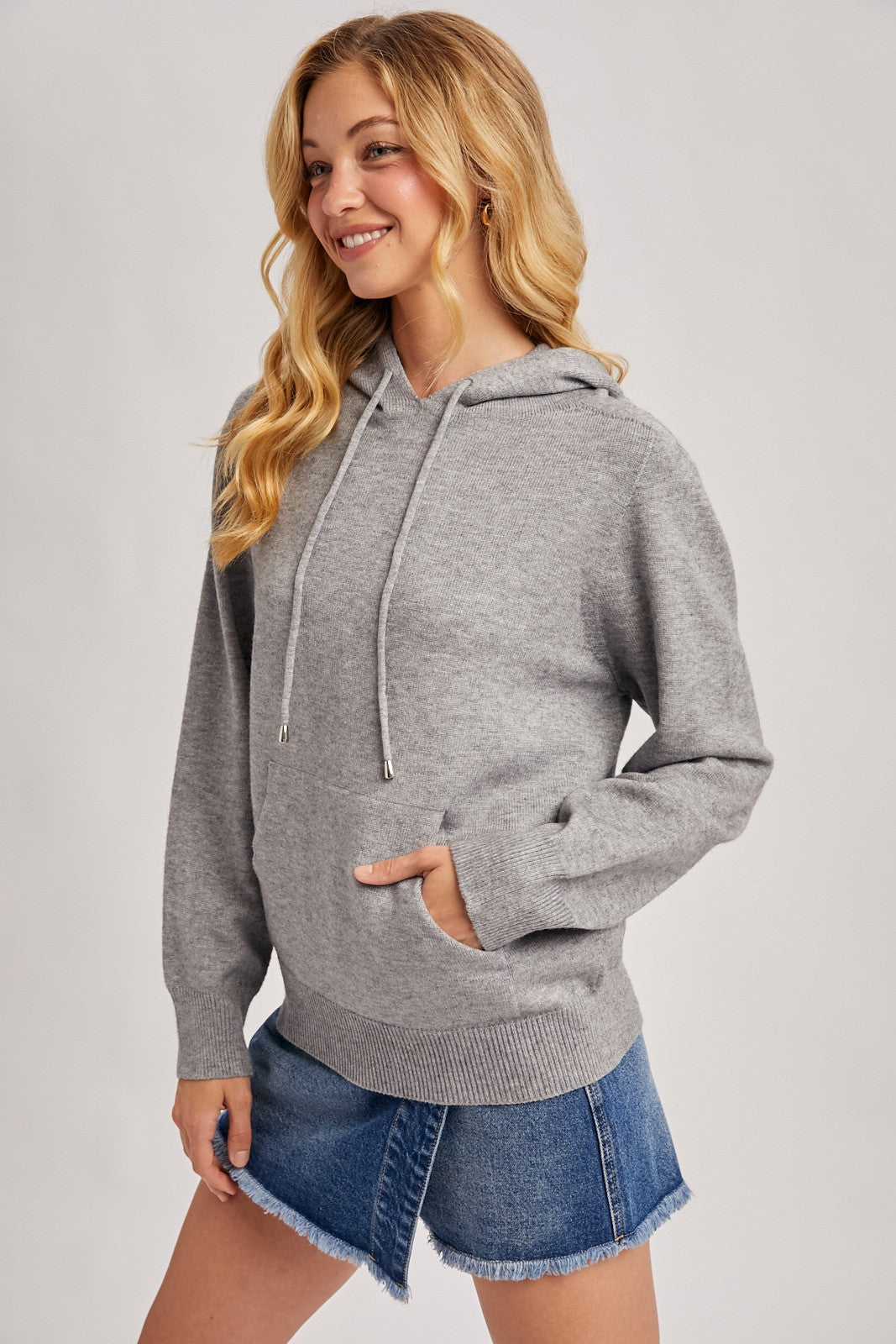 Knit Hoodie Sweater