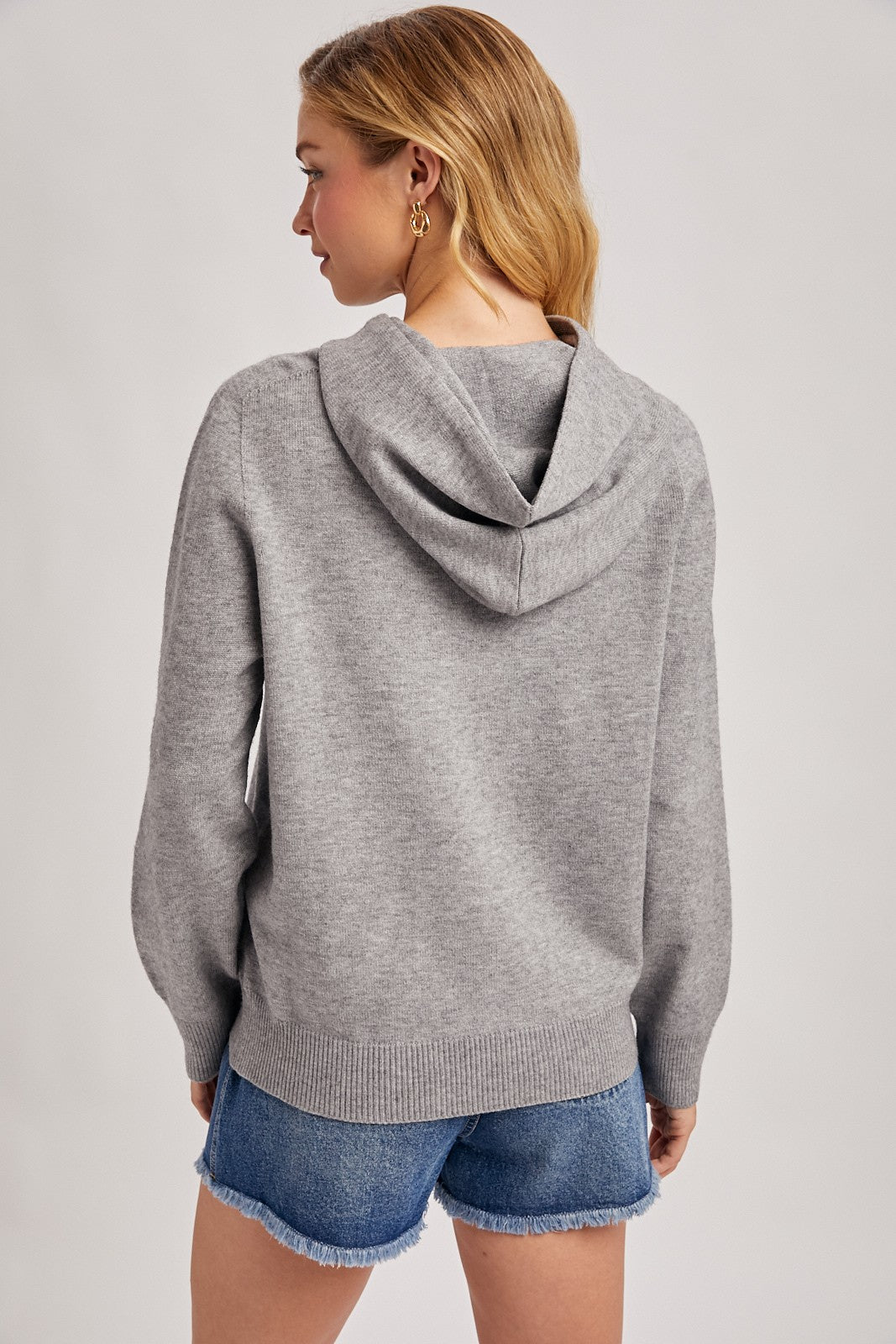 Knit Hoodie Sweater